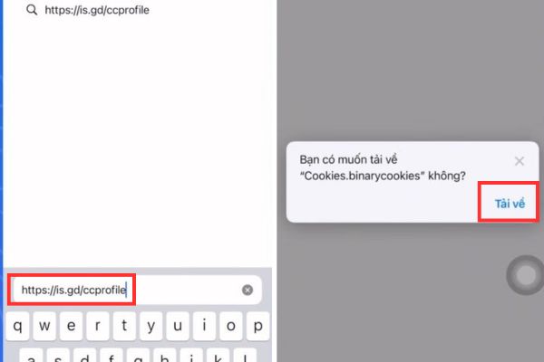 Tải tệp tin cookie về máy
