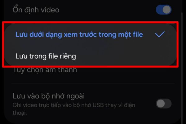 Cách quay video reaction bằng điện thoại Android, không cần app 14 Chọn định dạng xuất file