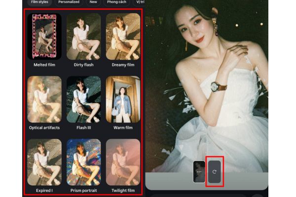 Cách tạo hiệu ứng flash cho ảnh trên Instagram cực xịn 15 Chọn hiệu ứng flash cho ảnh mà hệ thống gợi ý