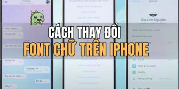 cách thay đổi font chữ iPhone