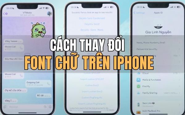 cách thay đổi font chữ iPhone