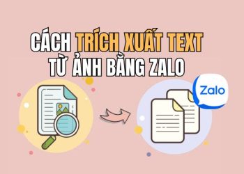 cách trích xuất văn bản từ ảnh bằng Zalo