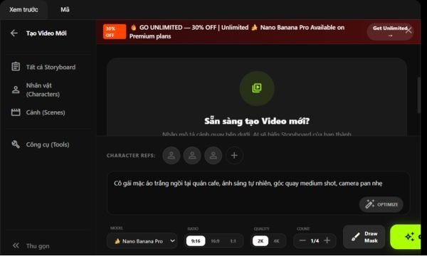 Bản demo ứng dụng sẽ xuất hiện