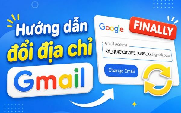 cách đổi địa chỉ Gmail