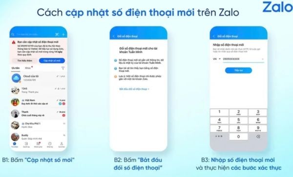 Hướng dẫn cách đổi số Zalo khi sim bị thu hồi