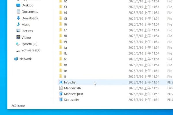 Mở file có tên info.plist