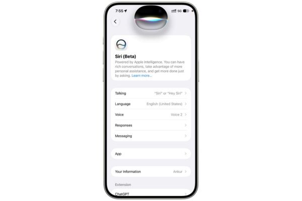 Instructions on how to activate the new Siri on iOS 27