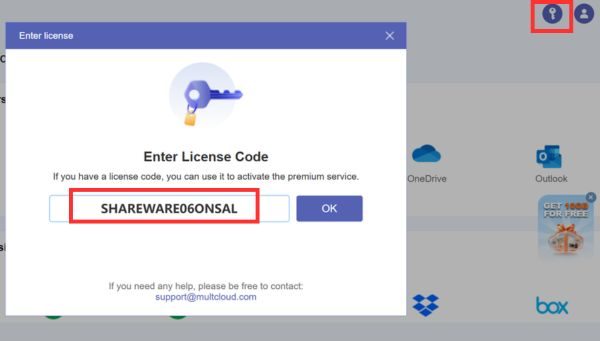 Paste the promotional code exactly