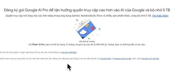Hướng dẫn cách nhận Google AI Pro 1 năm miễn phí