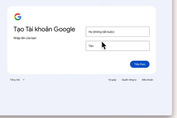 Tạo một tài khoản Gmail mới tinh