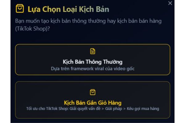Cách tạo kịch bản từ video TikTok bất kỳ hút triệu view 18 Chọn loại kịch bản sao cho phù hợp