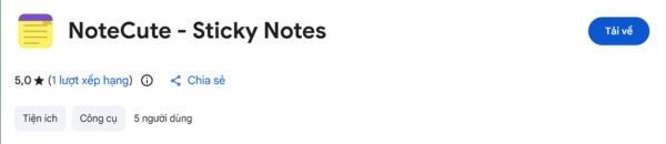 Download the NoteCute extension