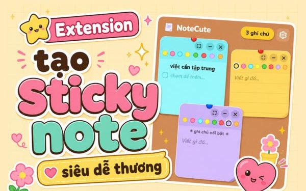 extension tạo sticky note