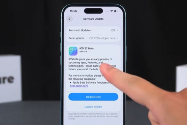 Hướng dẫn cài đặt iOS 27 Developer Beta