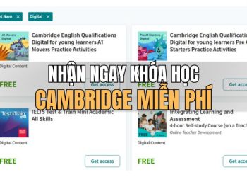 khóa học Cambridge miễn phí