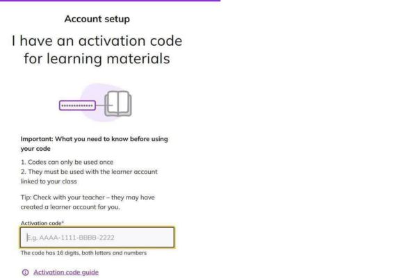 Dán mã kích hoạt từ email vào