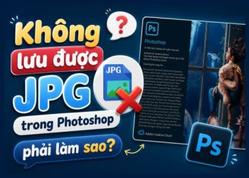 không lưu được ảnh JPG trong Photoshop