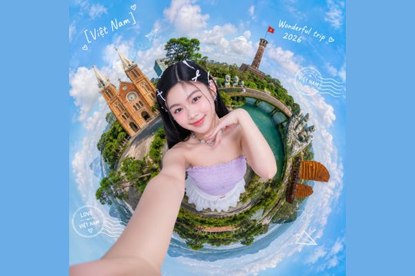 Hướng dẫn các bước tạo ảnh một vòng Việt Nam