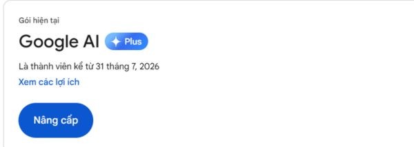 Hướng dẫn nhận 12 tháng Google AI Plus miễn phí