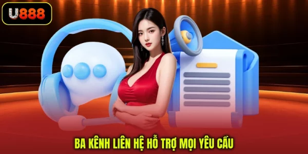 Trung Tâm Trợ Giúp U888 - Các Kênh Xử Lý Dành Cho Hội Viên 8 Ba kênh liên hệ hỗ trợ mọi yêu cầu