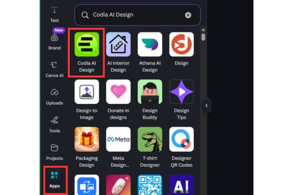 Chọn Codia AI Design
