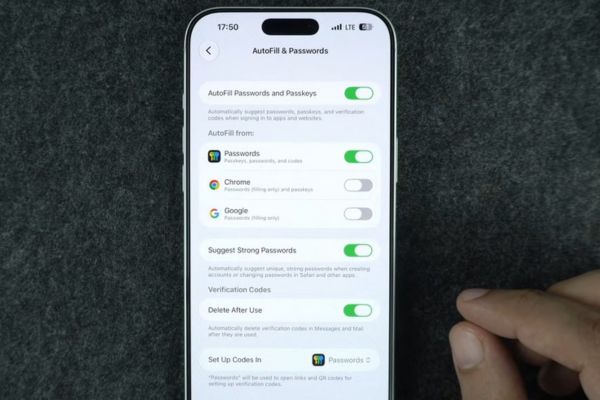 Hướng dẫn cách bật tự động điền mật khẩu trên iPhone