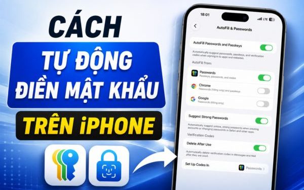 cách bật tự động điền mật khẩu trên iPhone
