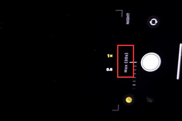 Thiết lập chế độ ban đêm (Night Mode) lên 30 giây