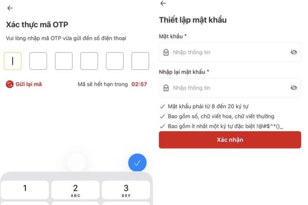 Thiết lập mật khẩu cho tài khoản của con