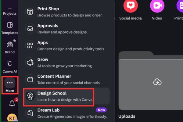 Instructions on how to get a certificate from Canva for free