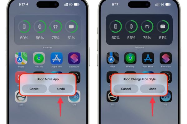 Mẹo lắc để hoàn tác trên điện thoại iPhone