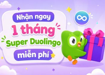 code 1 tháng Super Duolingo