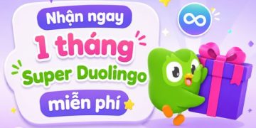 code 1 tháng Super Duolingo