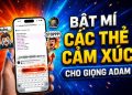 danh sách thẻ cảm xúc cho giọng Adam