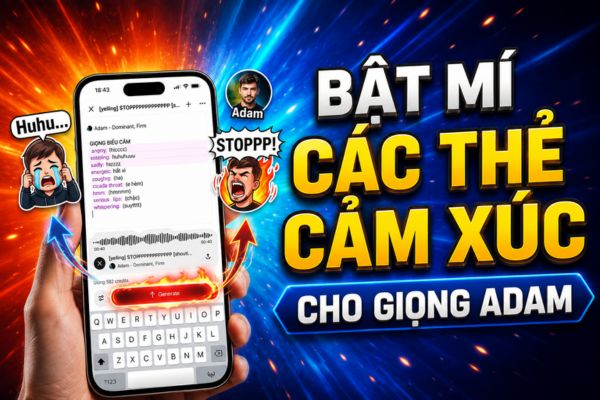 Danh sách thẻ cảm xúc cho giọng Adam