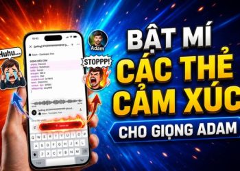 danh sách thẻ cảm xúc cho giọng Adam