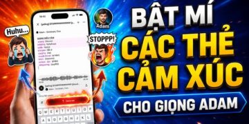 danh sách thẻ cảm xúc cho giọng Adam