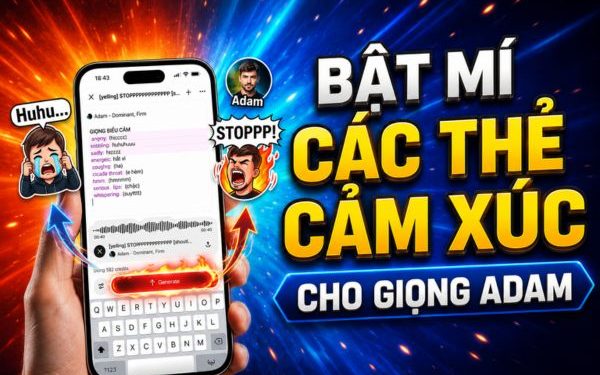 danh sách thẻ cảm xúc cho giọng Adam