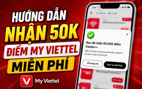 50k điểm My Viettel miễn phí