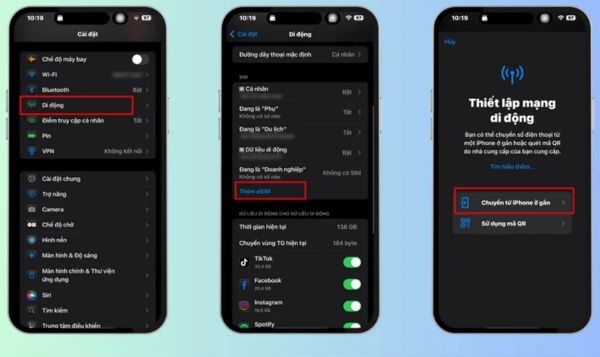 Hướng dẫn cách cài eSIM trên iPhone và Android 10 Hướng dẫn cách cài eSIM trên iPhone