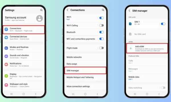 Hướng dẫn cách cài eSIM trên iPhone và Android 12 Hướng dẫn cách cài eSIM trên Android