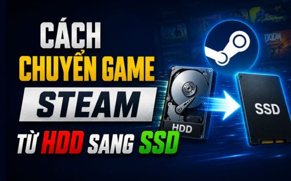 cách chuyển game Steam từ HDD sang SSD