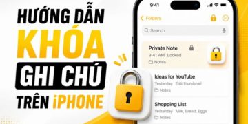 cách khóa ghi chú trên iPhone