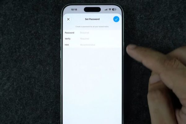 Các bước thiết lập mật khẩu tùy chỉnh 
