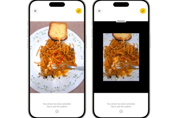 Chạm vào bức hình mới để so sánh trước và sau chỉnh sửa