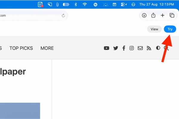 Click Try để dùng thử