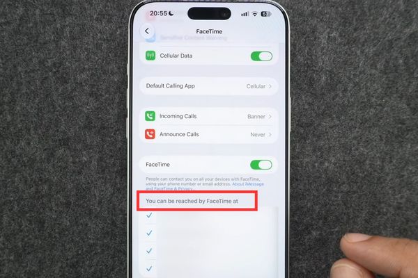 Cách gỡ bỏ số điện thoại hoặc email cài FaceTime