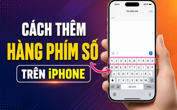 cách thêm hàng phím số trên iPhone