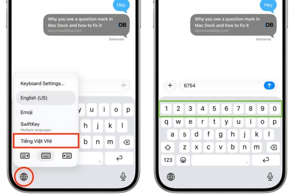 Cách thêm hàng phím số trên iPhone để gõ nhanh hơn