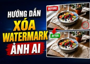 cách xóa watermark ảnh AI
